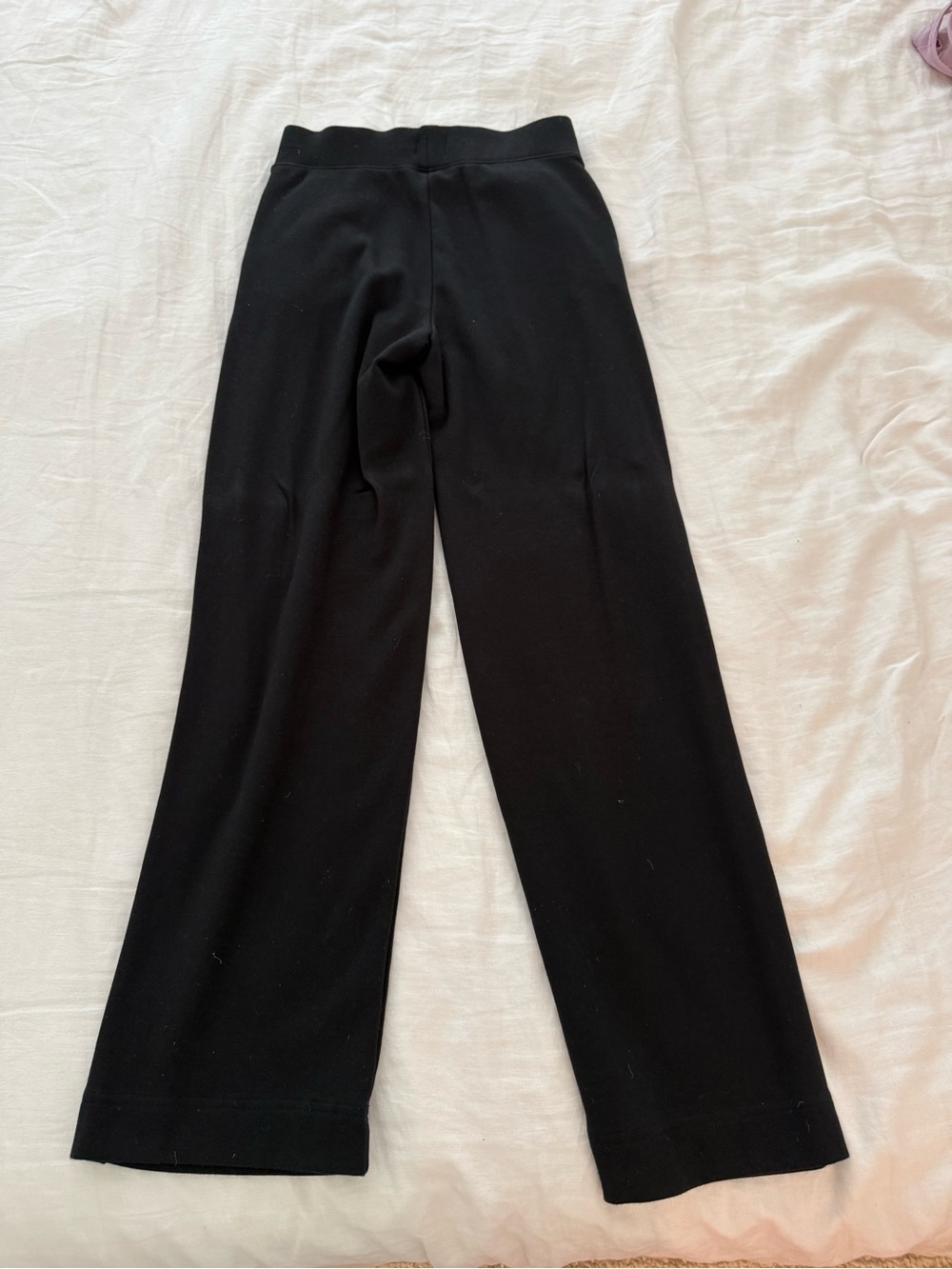 AYR Black Wide-Leg Pants with elastic waistband